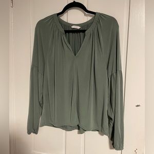 Lucky Brand Sage Green Long Sleeve Top